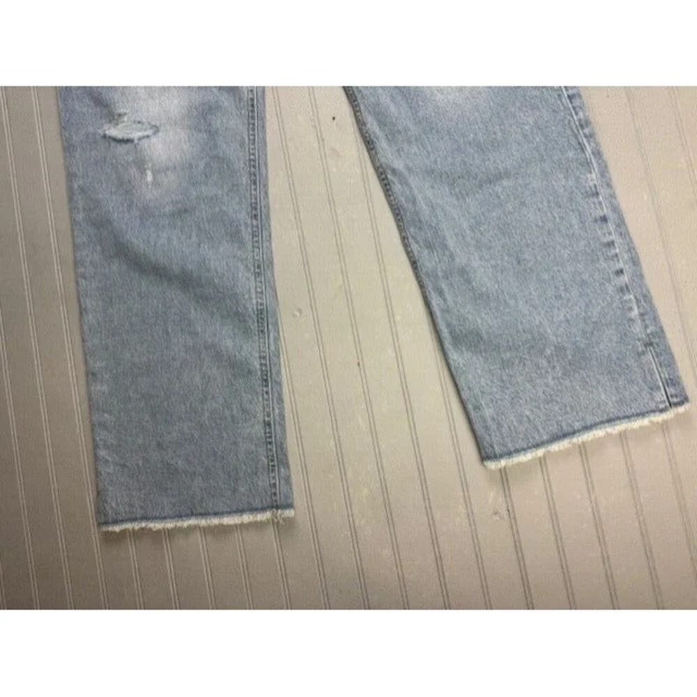Gap Kids Size 14 Plus Girls Jeans High Rise 90s Loose Vent Raw Hems Distress